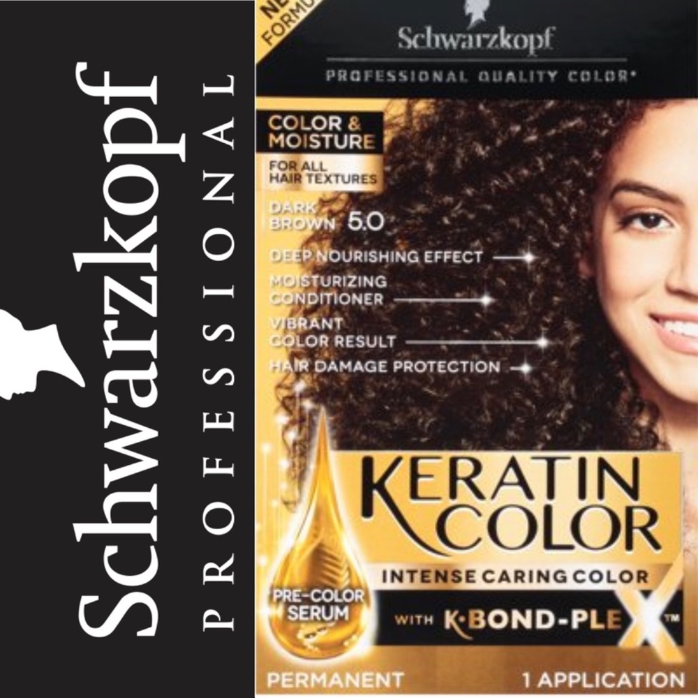 Not for sale. NWT Schwarzkopf hair color Dark Brown